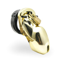 Carica l'immagine nel visualizzatore di Gallery, Golden Chastity Cage – product design details, gallery view 1 from the CAGINK product page