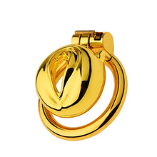 Carica l'immagine nel visualizzatore di Gallery, Golden Flat Metal Chastity Device
