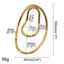 Load image into Gallery viewer, Golden Metal Male Chastity Clips – material and construction details, gallery view 3