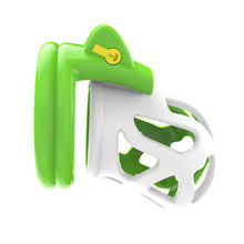Load image into Gallery viewer, Green Chastity Cage β product design details, gallery view 2 from the CAGINK product page
