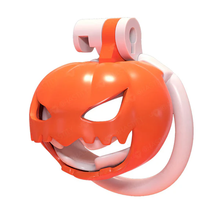 Carica l'immagine nel visualizzatore di Gallery, Halloween Pumpkin Chastity Cage - 1
