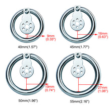 Carica l'immagine nel visualizzatore di Gallery, Inverted Chastity Device – product feature overview, gallery view 3 from the CAGINK product page