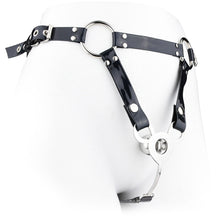 Load image into Gallery viewer, Inverted Ladyboy Chastity Cage With Belt – product design details, gallery view 1