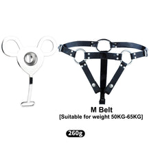 Load image into Gallery viewer, Inverted Ladyboy Chastity Cage With Belt – product feature overview, gallery view 4