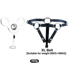 Load image into Gallery viewer, Inverted Ladyboy Chastity Cage With Belt – product feature overview, gallery view 6