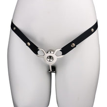 Carica l'immagine nel visualizzatore di Gallery, Invisible Inverted Urethral Cage With Belt - black