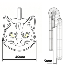 Cargar imagen en el visor de la galería, Kitten Flat Chastity Cage