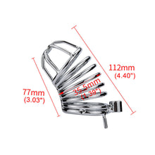 Carica l'immagine nel visualizzatore di Gallery, Large Cock Cage With 3 Rings – product feature overview, gallery view 7
