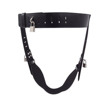 Load image into Gallery viewer, Leather Female Chastity Belt β product design details, gallery view 2 from the CAGINK product page