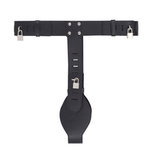 Load image into Gallery viewer, Leather Female Chastity Belt β product design details, gallery view 3 from the CAGINK product page