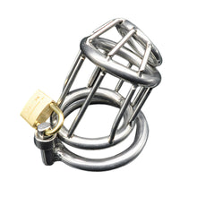 Load image into Gallery viewer, Locked In Steel Chastity β material and construction details, gallery view 2