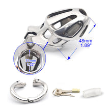 Load image into Gallery viewer, Locked Rooster Chastity β product design details, gallery view 3 from the CAGINK product page