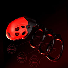 Load image into Gallery viewer, Lockink Retractable Electro Shock Vibrating Chastity Cage