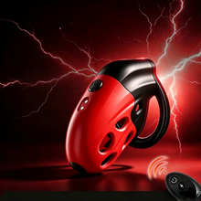 Load image into Gallery viewer, Lockink Retractable Electro Shock Vibrating Chastity Cage