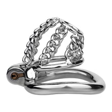 Carica l'immagine nel visualizzatore di Gallery, Locktober Chainmail Steel Chastity Lock - 1