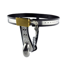 Load image into Gallery viewer, Male Chastity Belt With Butt Plug – product design details, gallery view 1