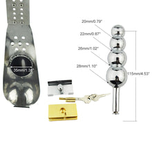Load image into Gallery viewer, Male Chastity Belt With Butt Plug – product design details, gallery view 5