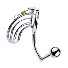 Load image into Gallery viewer, Male Chastity Device With Anal Hook – product design details, gallery view 1