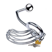 Load image into Gallery viewer, Male Chastity Device With Anal Hook – product design details, gallery view 3