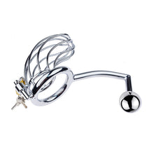 Load image into Gallery viewer, Male Chastity Device With Anal Hook – product design details, gallery view 4