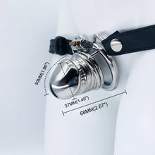 Load image into Gallery viewer, Male Chastity Lock – locking components and key details, gallery view 11