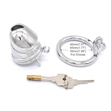 Load image into Gallery viewer, Male Chastity Lock – locking components and key details, gallery view 4