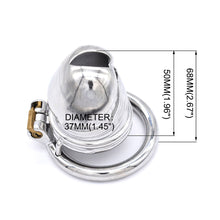 Load image into Gallery viewer, Male Chastity Lock – locking components and key details, gallery view 5