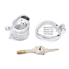 Load image into Gallery viewer, Male Chastity Lock – locking components and key details, gallery view 8