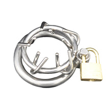 Load image into Gallery viewer, Metal Chastity Ring β ring and adjustment details, gallery view 1 from the CAGINK product page