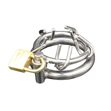 Load image into Gallery viewer, Metal Chastity Ring β ring and adjustment details, gallery view 2 from the CAGINK product page