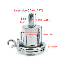 Carica l'immagine nel visualizzatore di Gallery, Male In Chastity Cage – product feature overview, gallery view 4 from the CAGINK product page