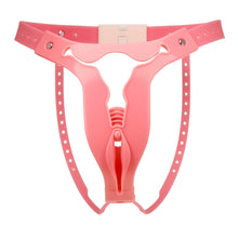 Cargar imagen en el visor de la galería, Male Pink Sissy Chastity Belt
