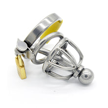 Load image into Gallery viewer, Metal Chastity Device – material and construction details, gallery view 2
