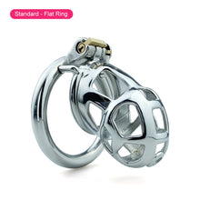 Load image into Gallery viewer, Metal Cobra Chastity Cage – material and construction details, gallery view 16