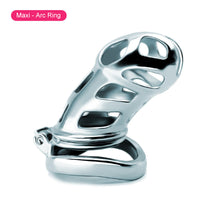 Load image into Gallery viewer, Metal Cobra Chastity Cage – material and construction details, gallery view 23