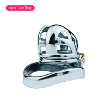 Load image into Gallery viewer, Metal Cobra Chastity Cage – material and construction details, gallery view 4