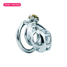 Load image into Gallery viewer, Metal Cobra Chastity Cage – material and construction details, gallery view 8