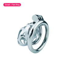 Load image into Gallery viewer, Metal Cobra Chastity Cage – material and construction details, gallery view 9