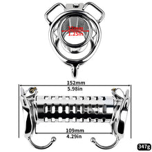 Load image into Gallery viewer, Metal Double Ended Chastity Cage – material and construction details, gallery view 8