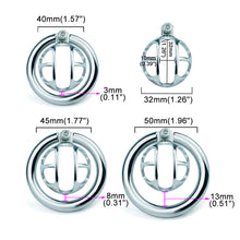 Load image into Gallery viewer, Mini Chastity Cage – product feature overview, gallery view 6 from the CAGINK product page