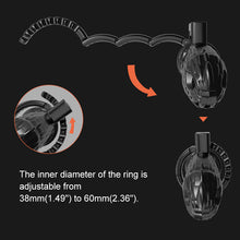 Load image into Gallery viewer, Monster Cock Cage Bondage With Adjustable 8 Sizes – size and dimensions guide, gallery view 5