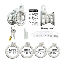 Load image into Gallery viewer, Negative Fish Basket Chastity Lock – locking components and key details, gallery view 11