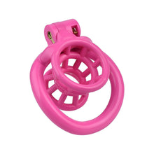 Load image into Gallery viewer, Negative Fish Basket Chastity Lock – locking components and key details, gallery view 1
