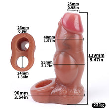Load image into Gallery viewer, Open Ended Penis Sleeve – product feature overview, gallery view 3 from the CAGINK product page