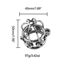 Carica l'immagine nel visualizzatore di Gallery, Painful Chastity Cage – product design details, gallery view 5 from the CAGINK product page