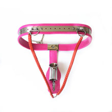 Load image into Gallery viewer, Pink Chastity Belt – product design details, gallery view 2 from the CAGINK product page