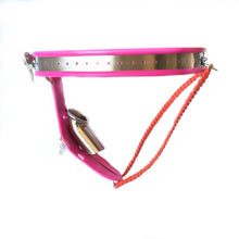 Load image into Gallery viewer, Pink Chastity Belt – product design details, gallery view 3 from the CAGINK product page