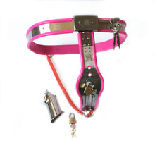Load image into Gallery viewer, Pink Chastity Belt – product design details, gallery view 4 from the CAGINK product page