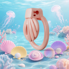 Carica l'immagine nel visualizzatore di Gallery, Pink Shell Chastity Cage 4