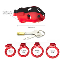 Load image into Gallery viewer, Plastic Penis Cage – material and construction details, gallery view 4